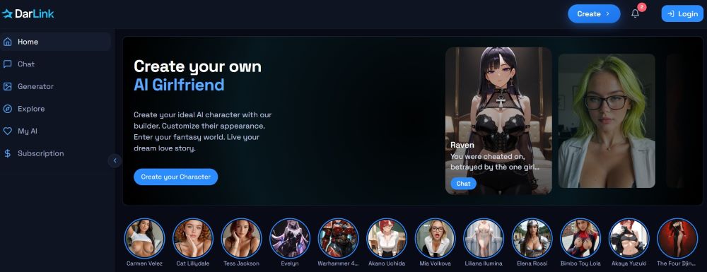 ai girlfriend generator darlink